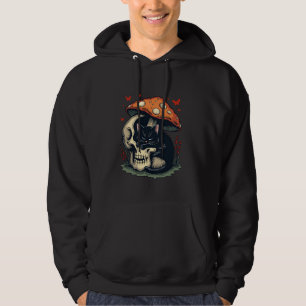 Sudadera Gato místico negro estética gótica con cráneo y