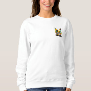 Sudadera gato monstruo extraño gracioso de Guay