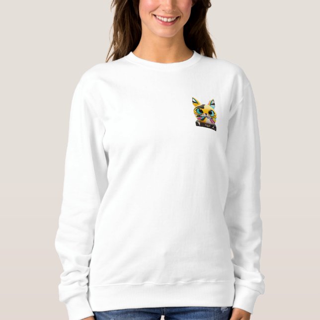 Sudadera gato monstruo extraño gracioso de Guay (Anverso)