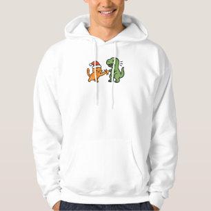 Sudadera Gato Naranja de Navidad y T-rex