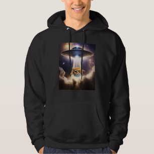 Sudadera Gato Naranja OVNI Alien Espacial Gatito Lindo Subi