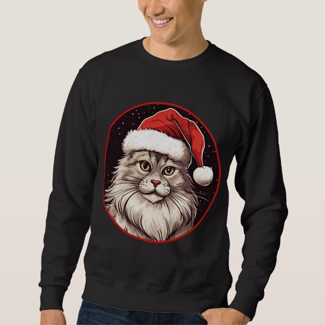 Sudadera Gato Navidad (Anverso)