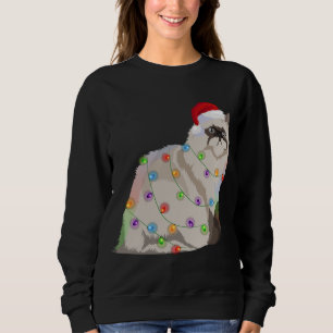 Sudadera Gato Navidad del Himalaya enciende amante del gato