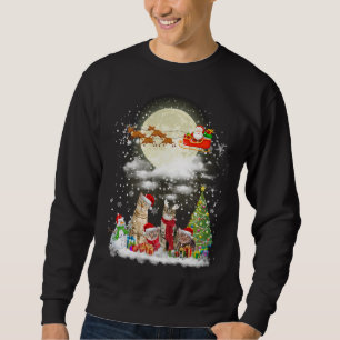 Sudadera Gato navidad en Santa Hat Feliz Navidad Kitty X