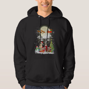Sudadera Gato navidad en Santa Hat Feliz Navidad Kitty X