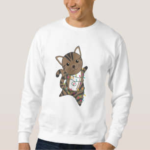 Sudadera Gato Navidades Nieve Animales De Invierno Gatos