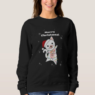 Sudadera Gato Navidades Nieve Animales De Invierno Gatos