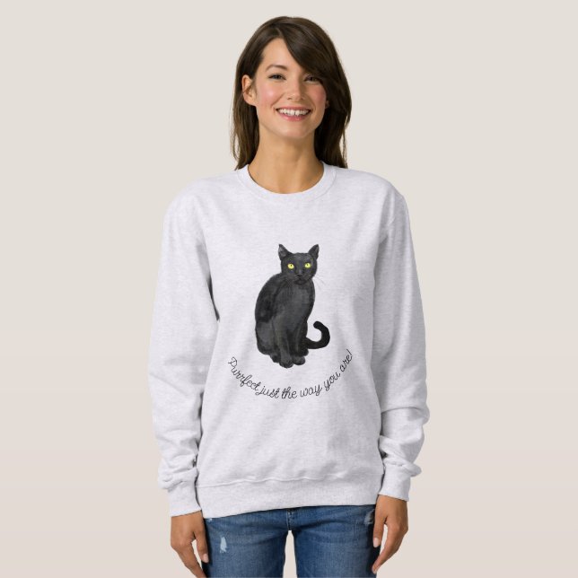 Sudadera Gato negro (Anverso completo)