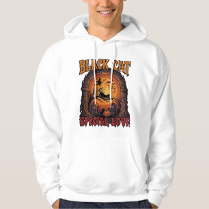 Sudadera Gato Negro Amor Especial Halloween Luna Bruja Cala