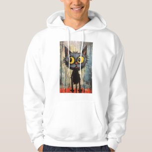 Sudadera Gato negro con ojos amarillos