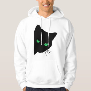 Sudadera gato negro con ojos verdes