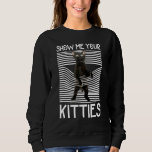 Sudadera Gato Negro Cortado Para Hombres Las Mujeres Me Mue