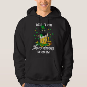 Sudadera Gato negro de cerveza irlandés deja que los traves