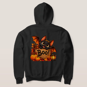 Sudadera Gato negro de Halloween lindo calabaza Boo