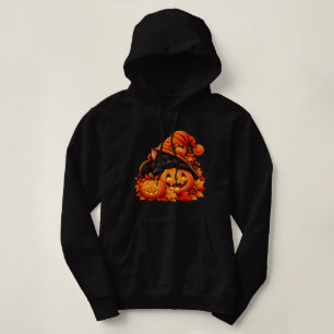 Sudadera Gato negro de Halloween lindo calabaza bruja