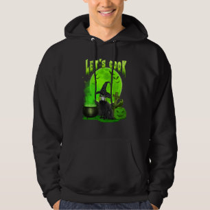 Sudadera Gato Negro Dejemos Que Cocine Calabaza Moon Gracio