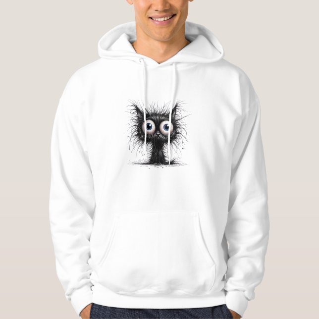 Sudadera Gato negro Fiesta de disfraces de Halloween gato g (Anverso)