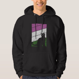 Sudadera Gato Negro Género Orgullo Gay Kitty Lgbt Q Orgullo