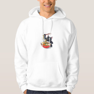 Sudadera "Gato negro hambriento con Ramen"