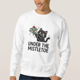 Sudadera Gato Negro Jugando Festivo Dibujo Animado de Muérd