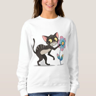 Sudadera Gato negro juguetón