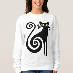Sudadera Gato negro lindo