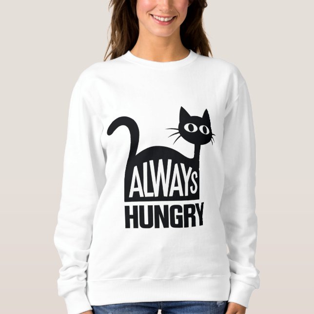 Sudadera Gato negro lindo (Anverso)