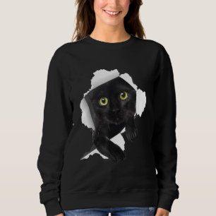 Sudadera Gato Negro Mamá Papá Gato Negro Padres Madres D