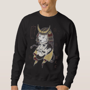 Sudadera Gato Ninja En Samurai - Japoneses Tradicionales Vi