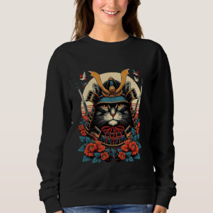 Sudadera Gato Ninja Samurái Japonés 1