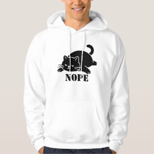 Sudadera Gato NOPE Divertido para Amantes de Gatos