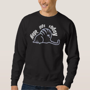 Sudadera Gato Nope Sarcástico gráfico Mujeres Principales
