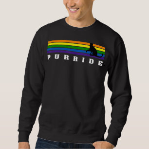 Sudadera Gato Orgullo Gay Purride Lgbt Conciencia Rainbow R