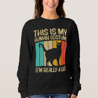 Sudadera Gato para hombres mujeres gato negro persona gato 