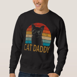 Sudadera Gato Para Hombres Padre Papi De Gato Vintage