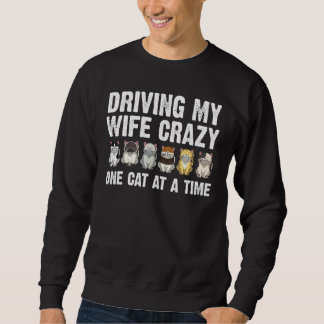 Sudadera Gato para hombres Papá Gato lindo Animales domésti
