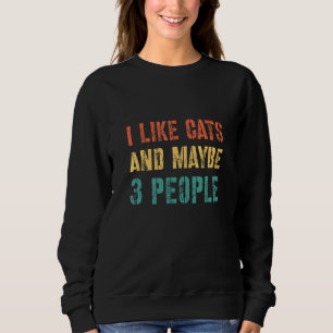 Sudadera Gato Para Mujeres Gatos Sarcásticos Para Mamá Y Pa