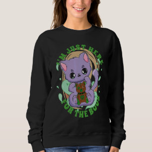 Sudadera Gato Pastel Góthico y Oso de Peluche de Terror par