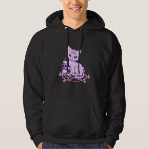 Sudadera Gato Pastel Gótico Espeluznante Gato Wicca Aesthe