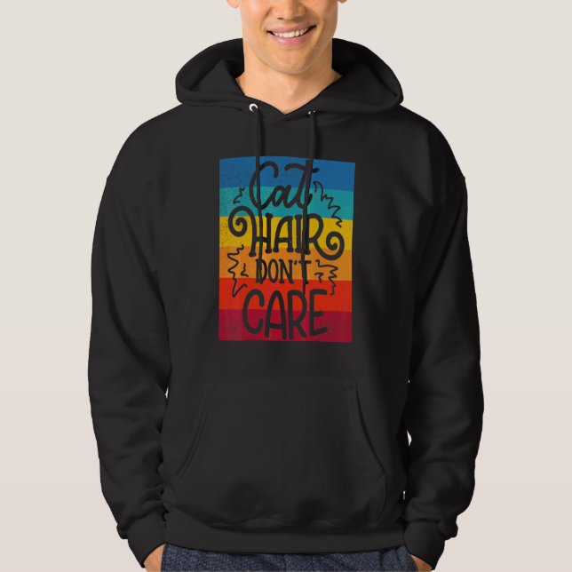 Sudadera Gato Pelo No Le Imimporta El Gato (Anverso)