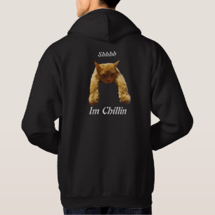 Sudadera Gato perezoso pardo chillin, Hoodie