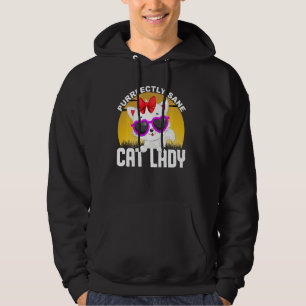 Sudadera Gato Perfectamente Sane Lady Graciosa Crazy Kitten