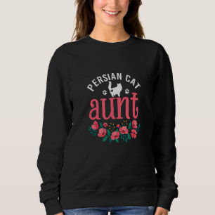 Sudadera Gato Persa Tía Mujeres Gato Dueñas De Mamá Navidad