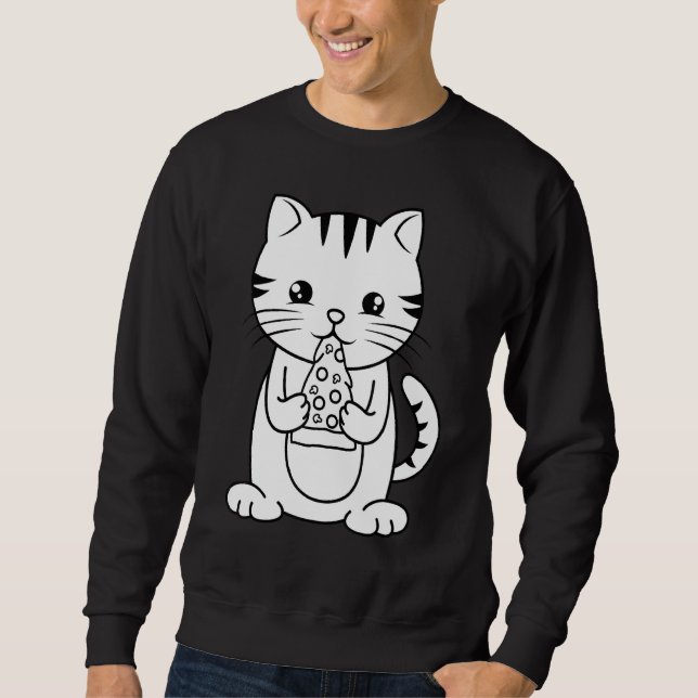 Sudadera Gato Pizzaiolo Pizzeria (Anverso)