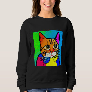 Sudadera Gato Pop Más Lindos Gatitos Para Hombres Mujeres y