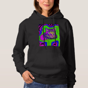 Sudadera Gato psicodélico amante de gatitos en estilo de ar