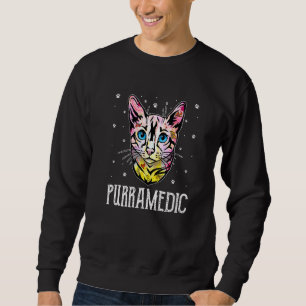 Sudadera Gato Purramedic Gatito paramédico Gatito EMT Mamá 