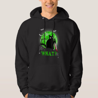 Sudadera Gato Qué divertida camiseta de gato negro, gato as