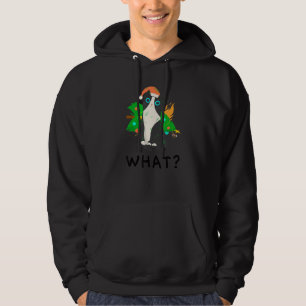 Sudadera Gato qué divertido Ca Negro, Feliz Gato De Navidad