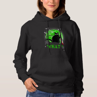 Sudadera Gato Qué divertido gato negro camiseta, gato asesi